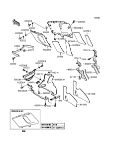 ZX400 Обтекатель нижний