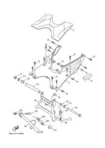 XC125 Support & repose pied