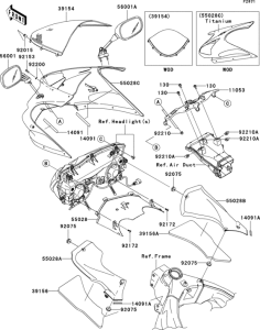 ZX636 Обтекатели