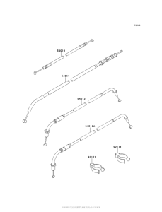 EJ800 Тросы управления