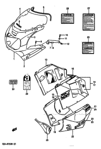 GSX-R750 Cowling body