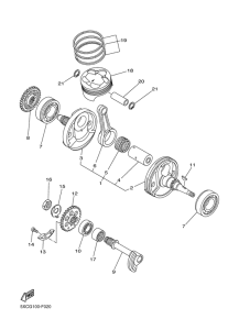 YZ250F Crankshaft & piston