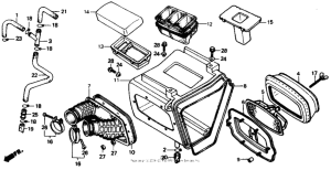 XR250R Air cleaner 84-85