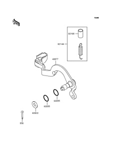  Педаль тормоза