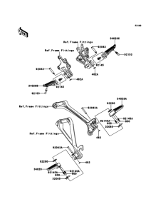 ZX1000 Подножки