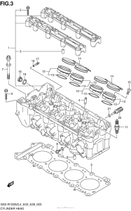 GSX-R1000Z Головка цилиндров