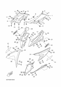 YZF-R125 Обтекатель 1