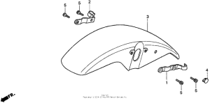 PC800 Front fender 97-98