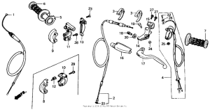 CR500R Рулевые переключатели