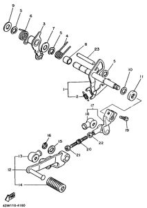 XV1000SE Вал переключения