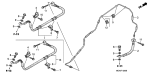 VTX1300S Тормозной шланг