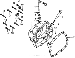 XL100 Крышка картера правая