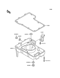 ZX400 Маслянный поддон