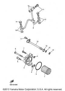 YZ400FK Масляный фильтр
