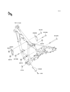 KMX125 Рама ,крепежные детали