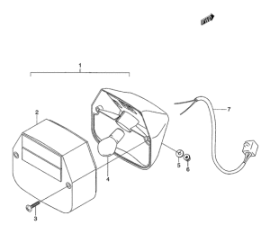 SMX50 Задний фонарь