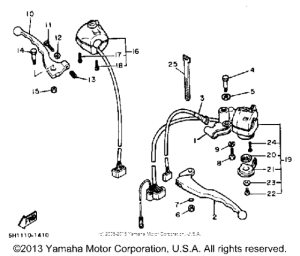 XV920RJ Handle switch-lever