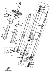 TT600S Передняя вилка