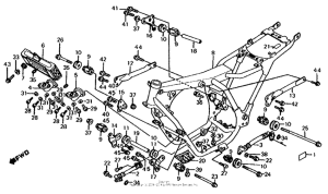 CB700SC Frame + oil cooler