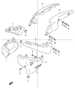 VL125 Обтекатель задний
