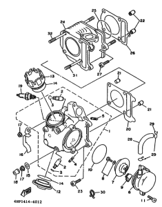 XC125TR Головка цилиндров