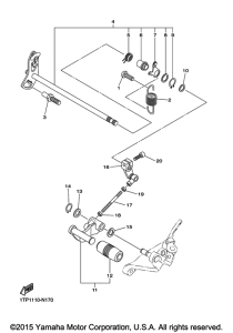 XVS950CUSP Вал переключения