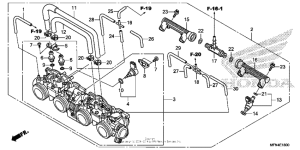 CB1000R Корпус Дросселя