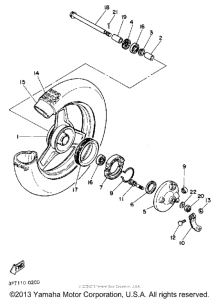 PW50D Переднее колесо