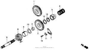 CR80R Кик стартер