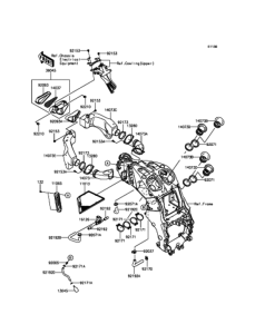 ZX1400 Воздушный фильтр