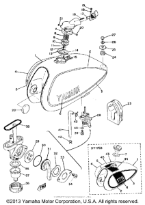 DT175A Топливный бак