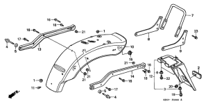 CMX250C Заднее крыло