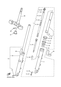 XJR1300 Передняя вилка