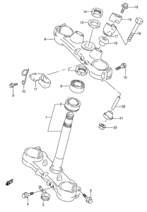 RMX250 Траверса нижняя
