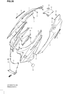 UX150 Обтекатель задний