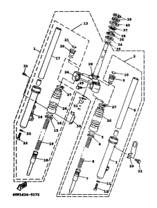 XC125 Передняя вилка
