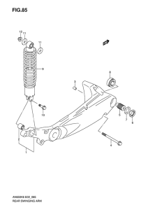AN650 (ABS) Маятник задний