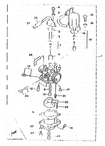 YM50 Carburetor assy