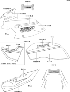 ZR1200 Decals(violet / blue)(b1p)(fr,wv)