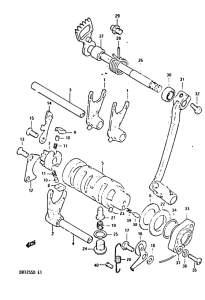 DR125 Переключение передач