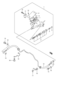 GSX1300R Сцепление hose