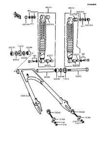 Z250 Swingarm / shock absorber