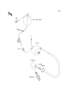 KX500 Катушка зажигания