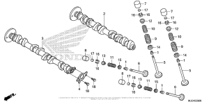  Распределительный вал и клапана