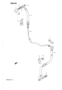 DR650 Передние тормозные трубки