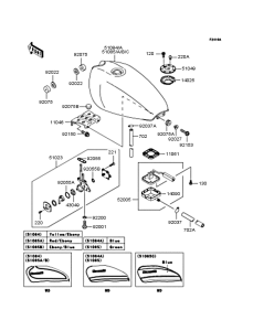 ZR400 Топливный бак