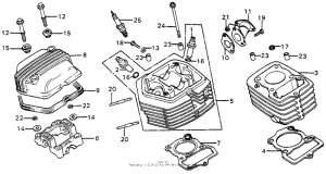 XL75 Cylinder head + cylinder