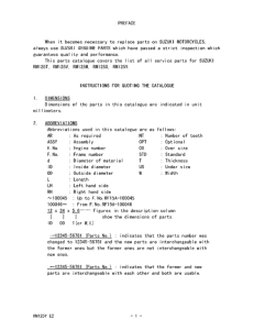 RM125 Catalog preface