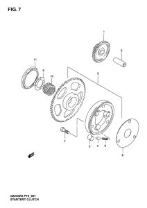 GZ250 Муфта стартера
