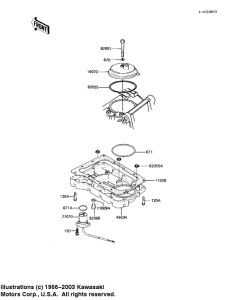 KZ1100 Крышка сапуна / маслосборник